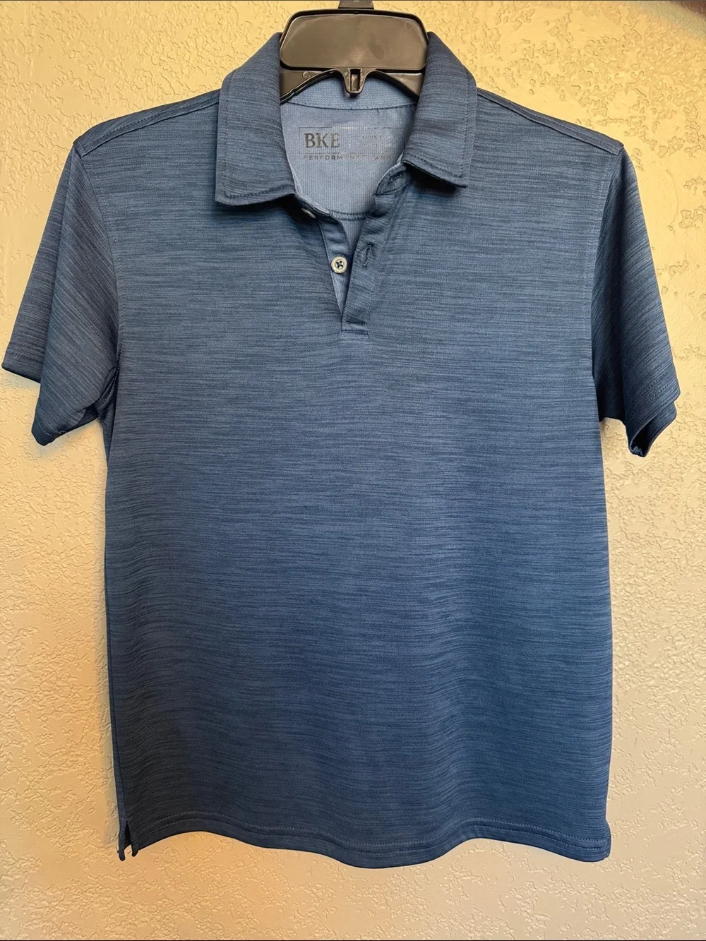 BKE Boy’s Heathered Blue Polo
